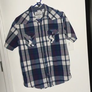 Men’s Aeropostale plaid button down size medium